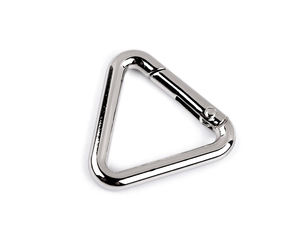 Carabină metalică triunghiulară premium, 25 mm - Închizătoare geometrică cu arc pentru genți, rucsacuri și accesorii