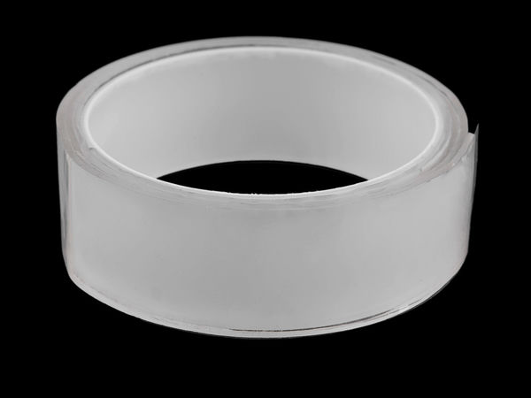Bandă dublu adezivă Nano Premium - Lățime 3 cm, bandă gel adezivă reutilizabilă extra rezistentă (Transparentă, grosime 1,7 mm)
