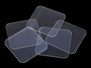 Stickere nano-adezive dublu-față transparente (5,8 x 5,8 cm) - Pad-uri din gel reutilizabile, impermeabile și care nu deteriorează suprafețele