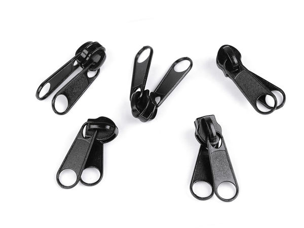 Cursor metalic premium cu cheiță dublă pentru fermoare din nylon și spiralate nr. 7