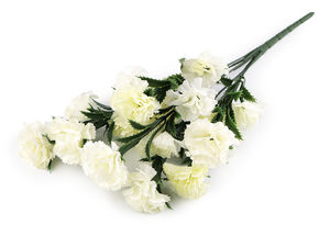 Buchet premium de garoafe artificiale - Aranjament floral cu aspect natural de 44 cm pentru decorațiuni și proiecte de galanterie creativă