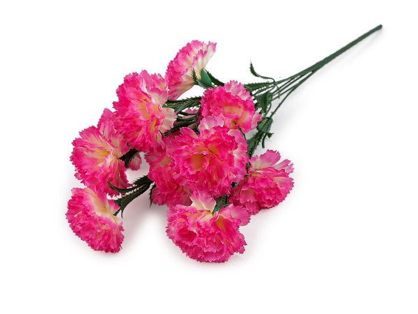 Buchet premium de garoafe artificiale - Aranjament floral cu aspect natural de 44 cm pentru decorațiuni și proiecte de galanterie creativă