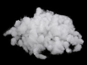 Umplutură premium din biluțe de puf siliconat - Umplutură cu elasticitate ridicată pentru jucării și perne, albă (500g)