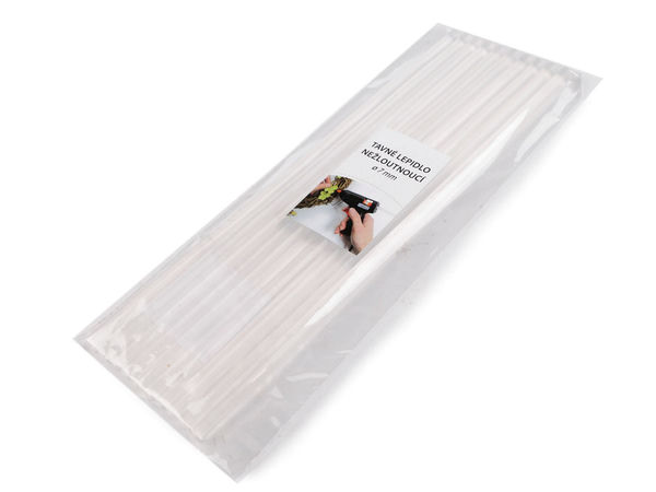 Batoane premium de lipici termoculant transparent - 7 mm x 25 cm - Adeziv profesional rezistent la îngălbenire