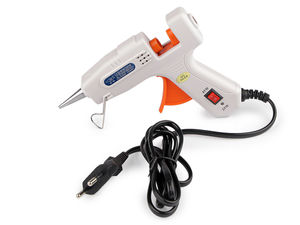 Pistol de lipit la cald cu temperatură dublă (30W/60W) - Instrument de precizie pentru proiecte de creație și hobby, compatibil cu batoane de 7 mm, cu suport de siguranță