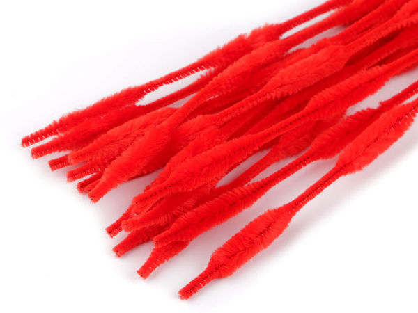 Sârme plușate chenille premium pentru lucru manual (Ø5-10mm, 30cm) - Fire flexibile multicolore pentru artă și activități creative DIY