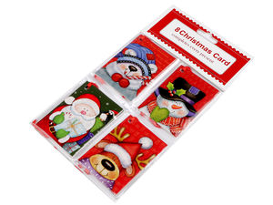 Etichete premium pliabile din hârtie pentru cadouri de Crăciun, cu detalii cu sclipici și șnur din satin - Motive festive asortate