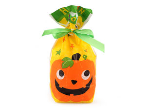 Pungi premium de cadou cu șnur pentru Halloween - Pungi mate semi-transparente pentru dulciuri și cadouri, 15 x 22,5 cm