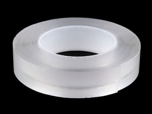 Bandă dublu adezivă nano multifuncțională | Bandă gel transparentă, reutilizabilă și lavabilă (lățime 3 cm, grosime 2 mm)