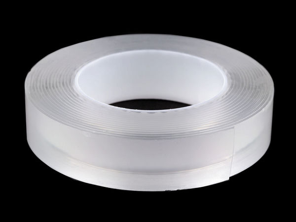 Bandă dublu adezivă nano multifuncțională | Bandă gel transparentă, reutilizabilă și lavabilă (lățime 3 cm, grosime 2 mm)