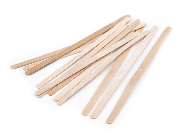 Spatule premium din lemn pentru lucru manual - Bețișoare finisate cu precizie pentru proiecte creative (Opțiuni natur și multicolor)