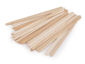 Bețișoare premium din lemn pentru craft - Spatule multifuncționale de 0,6x14 cm pentru proiecte DIY, modelism 3D și lucru manual pentru copii (Pachet de 80 bucăți)