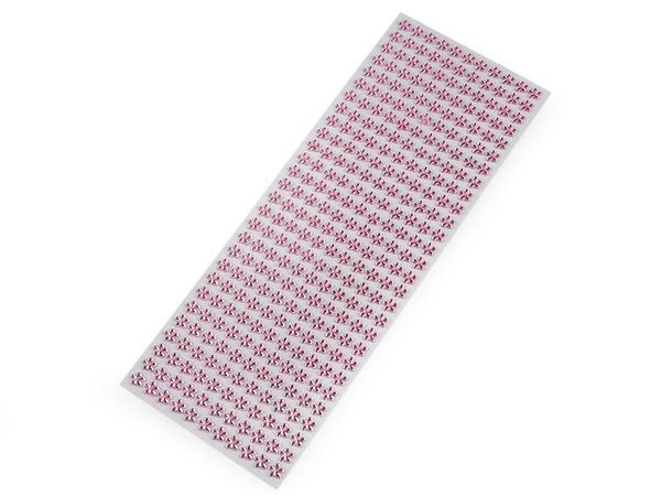 Benzi autoadezive cu flori din strasuri - Decorațiuni din cristal strălucitor de 8 mm pentru scrapbooking, felicitări și proiecte de lucru manual (308 piese)