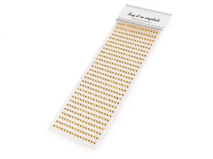 Benzi autoadezive cu semiperle metalizate (5 mm) - Borduri decorative pentru scrapbooking, confecționare felicitări și proiecte creative DIY