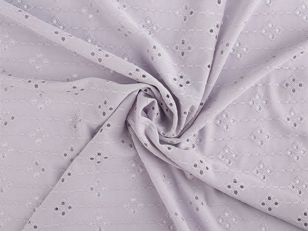 Tricot premium cu broderie Madeira - Material moale tip dantelă cu broderie spartă și elasticitate în toate direcțiile