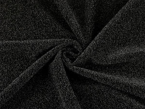 Material tricotat elastic Lurex negru premium - Elegant, fluid și opac pentru ținute de seară și cardigane