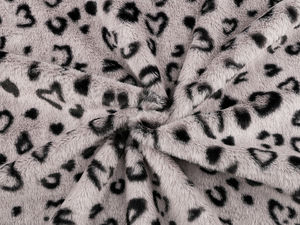 Blană artificială premium cu imprimeu animal - Material elastic ultra-fin pentru îmbrăcăminte și decorațiuni