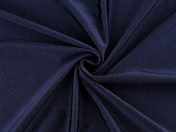 Material premium albastru închis pentru costume de baie și echipament sportiv - Tricot elastic semi-mat