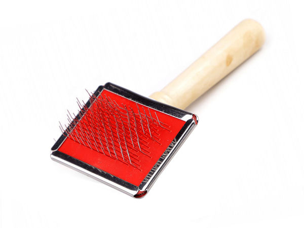 Perie profesională de pieptănat macrameu și dărăcit lână, ace fine de sârmă - 4.5 x 6 cm