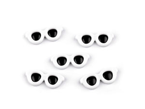 Ochelari de soare în miniatură pentru păpuși DIY și proiecte creative, 30x12mm