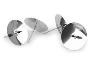 Suporturi metalice premium cu țepușă pentru lumânări, pentru coronițe de Advent - Farfurioare de fixare de 6,5 cm