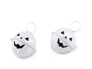 Zurgălăi metalici în formă de dovleac pentru Halloween - Ø24 mm