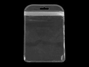 Pungi premium transparente reutilizabile cu închidere tip fermoar și orificiu de suspendare (11x17 cm)