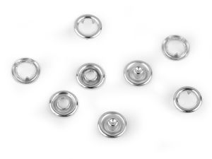 Capse metalice Roland Baby Premium Ø10mm pentru materiale subțiri - Finisaj nichelat (Vrac)