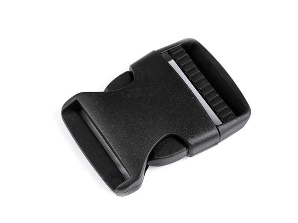 Cataramă trident premium din plastic negru, 38 mm - Închizătoare rapidă pentru chingi, curele, rucsacuri și îmbrăcăminte de lucru
