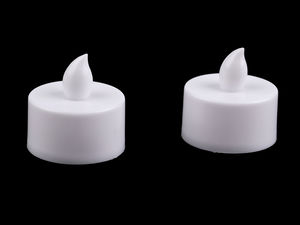 Lumânare LED tip pastilă cu baterii Premium - Lumină Caldă (Ø 3,6 cm)