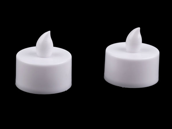 Lumânare LED tip pastilă cu baterii Premium - Lumină Caldă (Ø 3,6 cm)