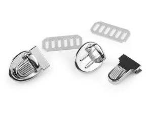 Încuietoare metalică mini pentru geantă și servietă (18 x 24 mm)