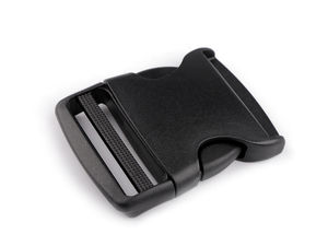 Cataramă cu eliberare rapidă ultra-rezistentă de 50 mm - închizătoare trident din plastic ușor pentru chingi, rucsacuri și îmbrăcăminte de lucru (Negru)