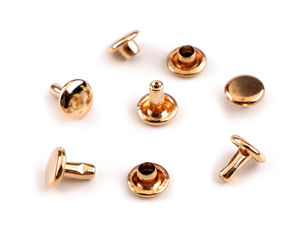 Nituri metalice premium cu cap dublu Ø8 mm – Elemente de fixare profesionale pentru genți, curele și marochinărie