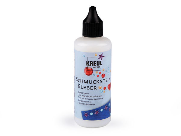 Adeziv Premium pentru Ștrasuri și Pietre Decorative - Lipici pe Bază de Apă pentru Textile și Lucru Manual, 80ml (Transparent, Lavabil)