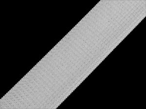 Bandă scai elastică plușată premium - Lățime 26 mm, Negru