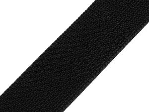 Bandă elastică arici plușată Premium de 39 mm - Negru
