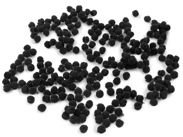 Mini pomponuri premium de 4 mm - Bile moi pentru lucru manual, galanterie, decorațiuni DIY și bijuterii (Pachet de 2000 de bucăți)