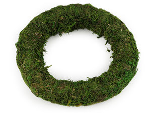 Coroniță premium din mușchi natural (Ø20 cm) - bază verde pentru aranjamente florale și proiecte de galanterie