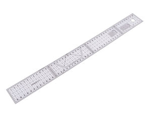Riglă flexibilă profesională pentru patchwork (5x50 cm) – transparentă, incasabilă pentru croitorie, quilting și lucru manual