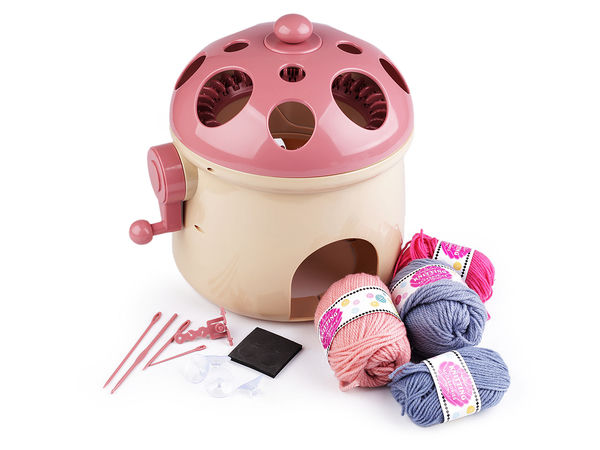 Mașină circulară de tricotat premium cu 32 de cârlige (18,5 cm) – Kit de început pentru tricotat facil