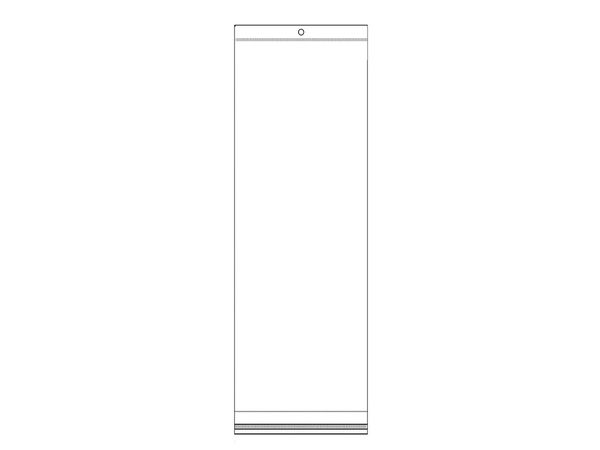 Pungi transparente de prezentare din polipropilenă (PP) cu clapetă autoadezivă și orificiu de agățare (12 x 30 cm)
