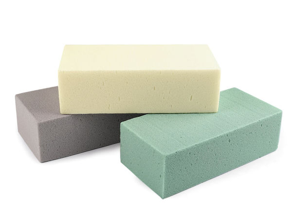 Burete floral uscat premium pentru aranjamente de flori artificiale - 7 x 10,5 x 23 cm