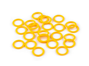 Marcatoare premium din plastic pentru ochiuri și inele pentru tricotat - Accesorii multicolore pentru contorizarea rândurilor la croșetat, Ø 10 mm, 12 mm, 14 mm