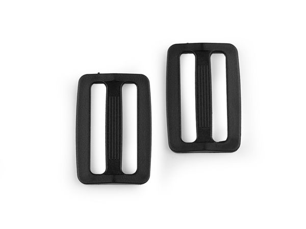 Catarame culisante premium din plastic negru pentru chingi - Lățime 32 mm și 38 mm