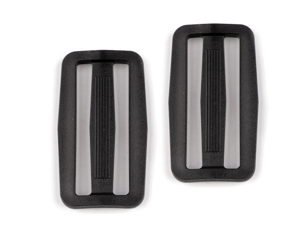 Regulator culisant premium din plastic de 50 mm pentru curele de geantă și rucsac (Negru)