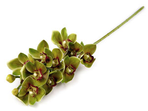 Floare de orhidee artificială premium cu tijă lungă - Orhidee exotică artificială cu aspect natural pentru vaze și ghivece