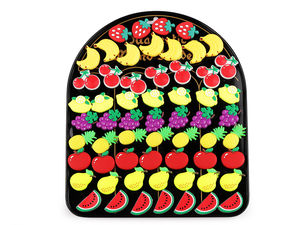 Set de magneți premium din silicon în formă de fructe - Organizatoare decorative colorate pentru frigider, tablă magnetică și grafice de activități