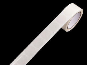 Stickere autocolante rotunde transparente premium - Buline transparente pe rolă (500 buc)