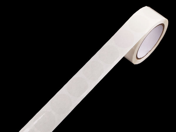 Stickere autocolante rotunde transparente premium - Buline transparente pe rolă (500 buc)